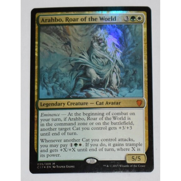 Arahbo, Roar of the World - Commander‎ 2017 - Foil size of cared 3.5 by 5 inches - Picture 1 of 7